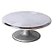 Obrotowy stojak na tort ze stopu aluminium, stojak na ciasto 9/32/35 cm, cicha, antypoślizgowa podstawa silikonowa, łatwa do czyszczenia (rozmiar: 23 cm)