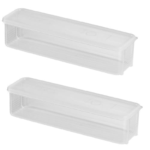 パスタ 保存容器 パスタ保存容器 透明 麺保存箱 パスタケース 長方形 スパゲティ ロング麺収納箱 密閉 防湿 ッチン収納 密封保存瓶 蓋付き 多目的 キッチン オーガナイザー 穀物 冷蔵庫収納容器 大容量クリアオーガナイザー (透明なカラー*2)