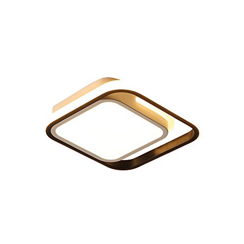 ZGZRXGY LED cuadrado LED ultra delgado Luz de techo de montaje en color Cover