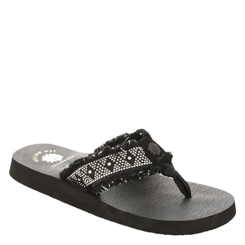 Flip Flop with Rhinestone Straps by Yellow Box