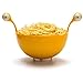 Produktbild Wealthgirl Spaghetti Monster Sieb, Lebensmittel Sieb Siebe, Obst Gemüse Korb Küche Waschbecken, schönen Griff für Spaghetti (Yellow)