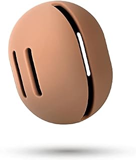 FERYES Makeup Sponge Holder  Shatterproof Eco-Friendly Silicone Beauty Make Up Blender Case for Travel - Brown