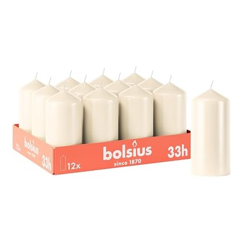Bolsius Ivory Smooth Pillar Candles Pack Cover