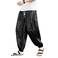 パンツ HARUKI SHIMAMURA LOOP SUIT PANTS hiyadam Amazon.com: Men's Beach Bloomers Casual Harem Wide-Leg Pants