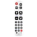A-TV2 Universal TV Remote Control Large Button Controller Compatible with Vizio Panasonic Sanyo Samsung Toshiba Hisense Sony Philips Haier LG Sansui Sylvania Element Polaroid Emerson Dynex Insignia TV