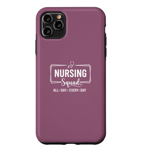 Nursing Squad All Day Every Day Nurse �L���[�g �`�[���N���[ �s���N �X�}�z�P�[�X iPhone 11 Pro Max �p