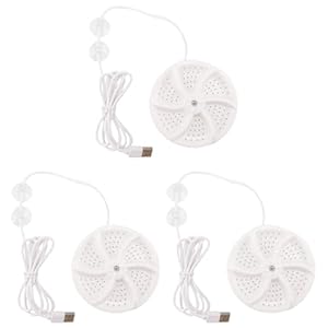 Jisapmzu 3 stuks mini-wasmachine USB-weg rotatieturbine draagbare wasmachine voor sokkenondergoed voor onderweg
