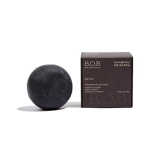 B.O.B Bars Over Bottles B.O.B Shampoo Em Barra Detox 80G