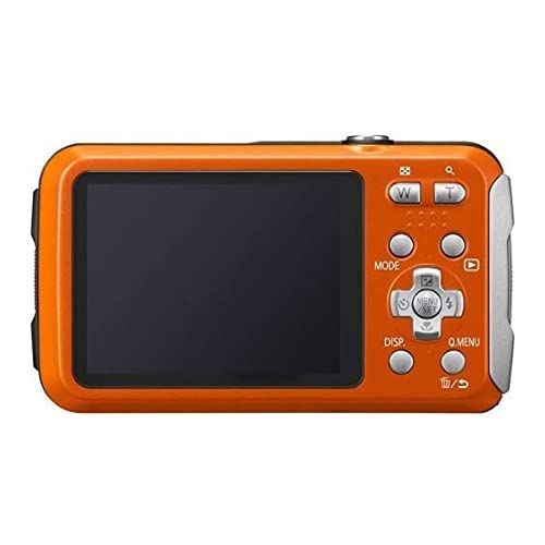 panasonic dmc ts25 waterproof digital camera with 2 7 inch lcd orange dmc ts25d renewed