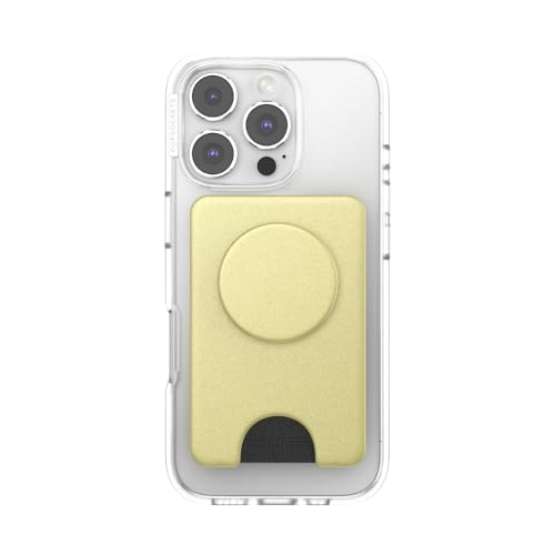Image of PopSockets Kick-Out Wallet for MagSafe, Adjustable Kickstand, Magnetic Stand, Gold - Painted Gold