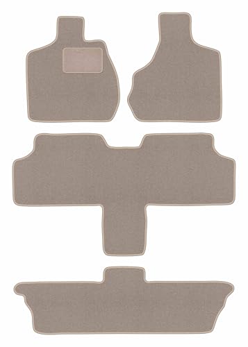 Tapis de voiture beige contre l'usure de sol pour Chrysler Voyager IV (2000-2008)