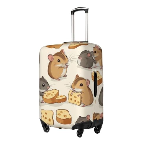 Hamster Cute Animal Luggage Cover Elastic Washable Protector Anti-Scratch Travel Suitcase Covers With Concealed Zipper For 18-32 Inch Luggage Medium2