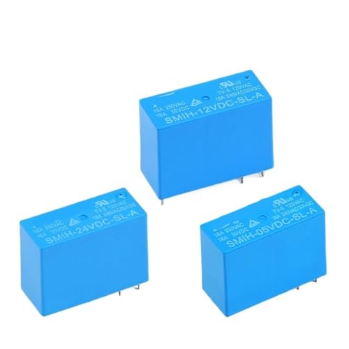 Relés 250V 16A SMIH-12VDC-SL-A pack de 2 piezas para conmutación segura de alta potencia