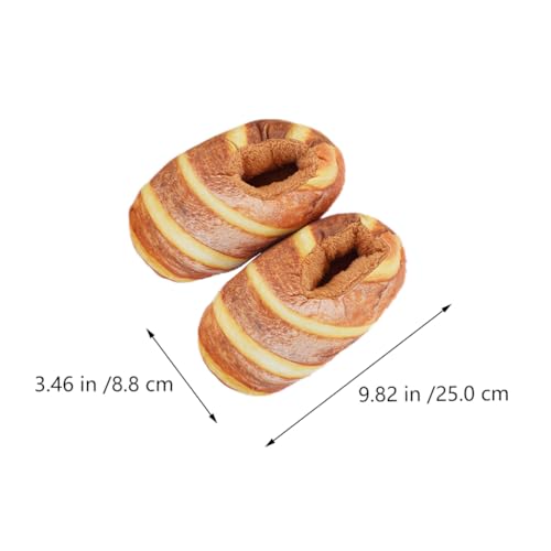 Bread Slippers Funny and Cozy Indoor Slippers for Women Soft Velvet House Shoes for Winter Comfort2