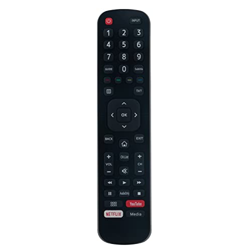 VINABTY Ersetzte Fernbedienung Passend für EN2BB27H Hisense TV A5600F A7100F 43A7100FTUK 50A7100FTUK 58A7100FTUK 65A7100FTUK 43A7100F 50A7100F 55A7100F 58A7100F 65A7100F 75A7100F