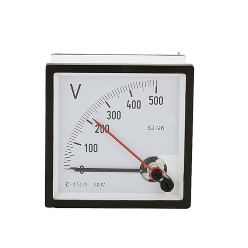 Voltímetro analógico de panel CP-96 SJ-96 CZ-96 de doble aguja, rango de CA: 200 V, 250 V, 300 V, 400 V, 450 V, 500 V, 600 V y 750 V.(750V)