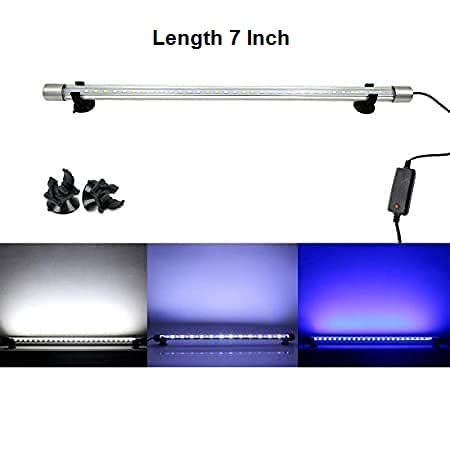 Image of VENUS AQUA Blue Pet (T4-20F) Glass Aquarium LED Light /Lamp for Fish Tank (Light Color: Blue + White) (17 CM)