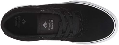 Emerica Boy's The Reynolds Low Vulc Youth Skate Shoe, Black/White/Gum, 11c Medium US Big Kid | Image 4