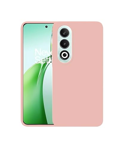 Image of LIRAMARK Liquid Silicone Soft Back Cover Case for OnePlus Nord CE4 5G (Pink)