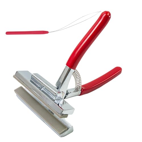 Alicates Tensor Lienzo | Tenazas Para Tensar Lienzos | Alicates De Lona De Metal Portátiles Con Mango De Retorno Por Resorte Y Enhebrador De Agujas