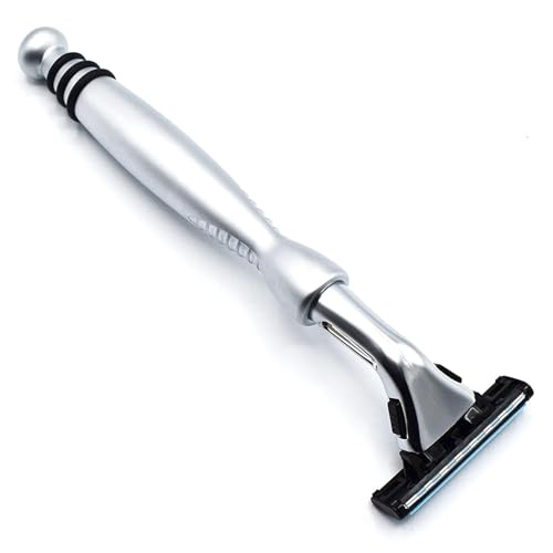 Taconic Shave Gillette Sensor & Sensor Excel Compatible Heavyweight Triple Blade Pivot Head Razor Includes 1 Preloaded Blade - Delivers a Smooth Close & Comfortable Shave