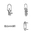 OOK by Hillman 59242 Zinc Ring Assorted Hanger and Picture Frame Back Kit, 32 Piece