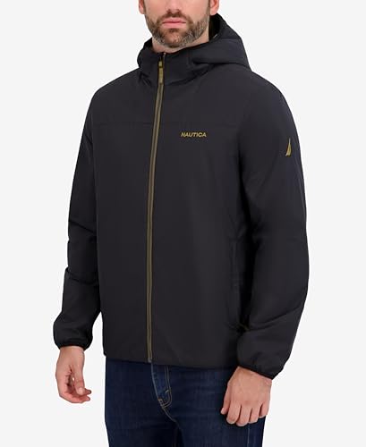 Image of Nautica Men's Lightweight Hooded Jacket - Regular, Big & Tall Sizes Outerwear