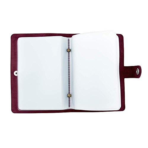 5" Leather Card Holder | Fits 20 Cards | Perfect for Your Favorite Holy Cards | 20 Protective Sleeves | Christian Home Goods2