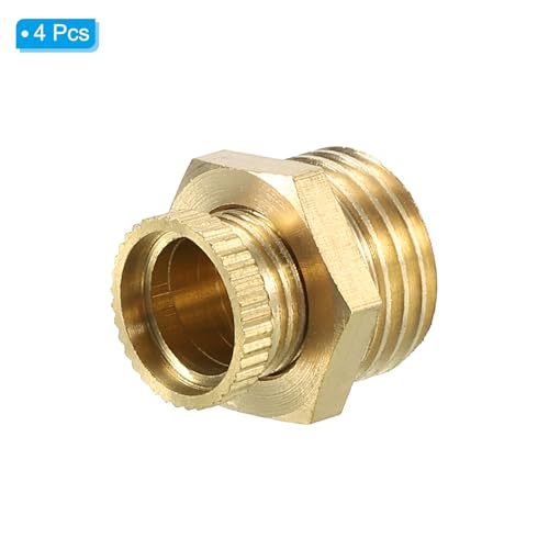 PATIKIL Air Compressor Tank Drain Valve, 4 Pack G 1/4'' Brass Air Compressor Drain Valve Replacement Part - Image 3