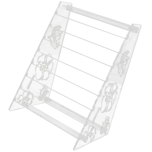 調節可能な層を備えたクリアジュエリー愛好家のジュエリーディスプレイのためのコンパクトなビーズスタンドラック