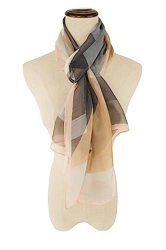 YOUR SMILE Ladies/Women's Lightweight Floral Print/Solid Color mixture Shawl Scarf For Spring Summer season (201)3