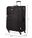 SwissGear 4010 Softside Luggage with Spinner Wheels, Black, Checked-Large 27-Inch
