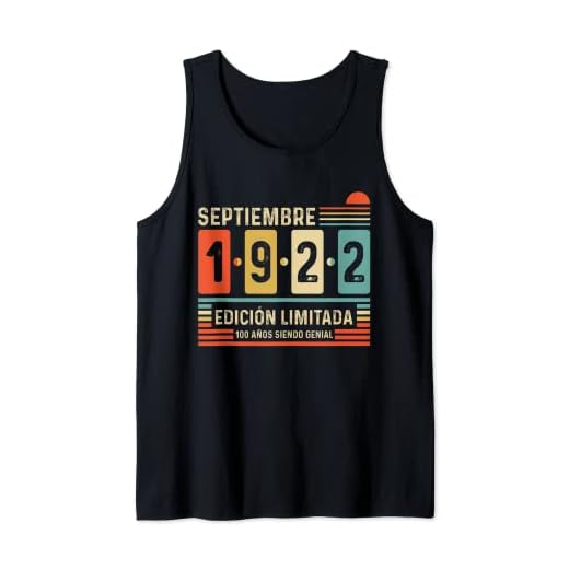 100 Años Septiembre 1922 Leyenda Regalo 100 Cumpleaños Camiseta sin Mangas