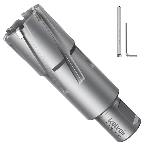 Kolvoii TCT Annular Cutter 1‑1/8" Diameter x 2" Depth, Mag Drill Bit