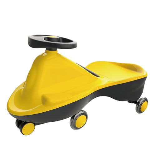 Joybay Sports Series LED Wheeled Swing car ——Citrus Yellow, Come Fully Assembled!