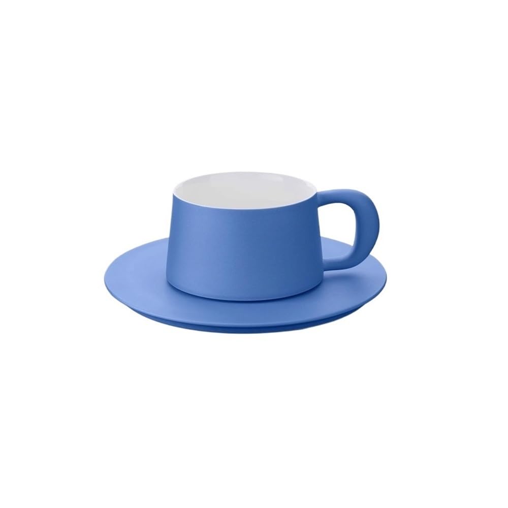 Ceramiczny kubek do kawy Blue Coffee Cup Ceramic Office Brewing Cup Home Milk Tea Instant Coffee Cup 10.1 Oz (300ml) Breakfast Milk Cup Filiżanki kawy