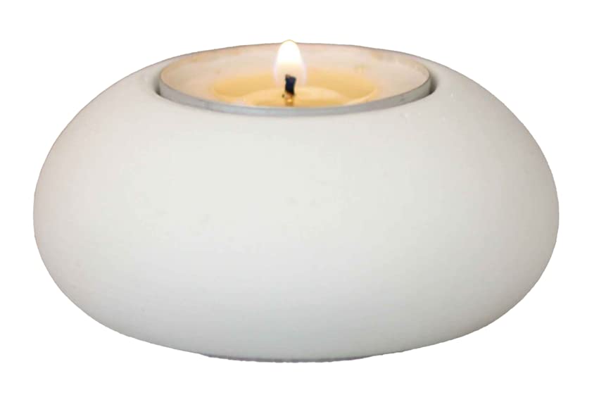 White Concrete Tealight Holder
