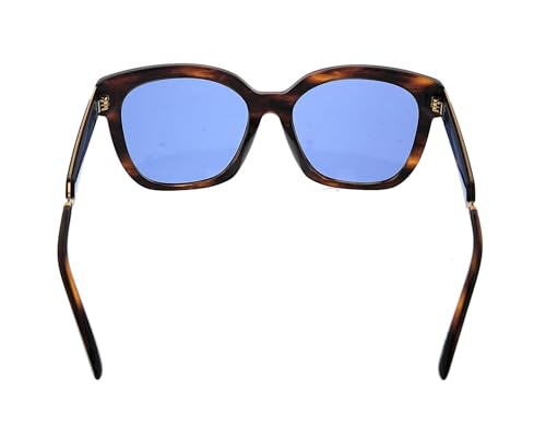 Tory Burch TY7161U Women's Sunglasses Dark Wood/Solid Blue 563