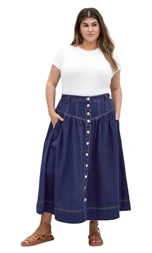 City Chic Women's Plus Size Skirt - Ari Denim