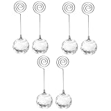 NUOBESTY 3piezas Soporte De De Transparente Clip Para Tarjetas De Accesorio Decorativo Para Bodas y