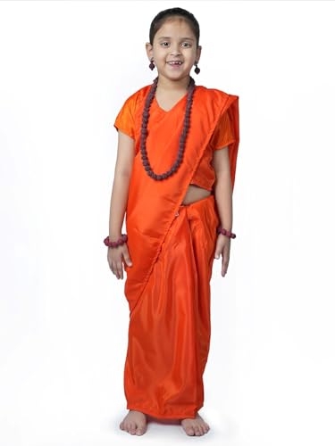 Image of BookMyCostume Vanwasi Sita Shabri Dussehra Fancy Dress Costume 7-8 years