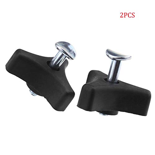2Pcs 8mm Black & Silver Car Nuts Bolts Tool Handlebar Bolts Set Handle Knob Nuts Screw Bolt Kit
