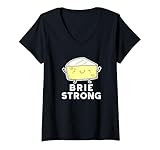 Photo Gallery donna brie strong funny cheese pun regalo maglietta con collo a v Photo Gallery donna brie strong funny cheese pun regalo maglietta con collo a v