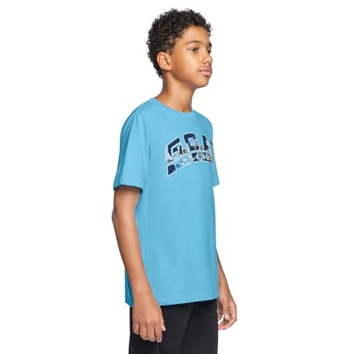 Image of Messi Boys' Lifestyle Short Sleeve T-Shirt, Slim-fit Graphic Tee, Cotton Blend Fabric