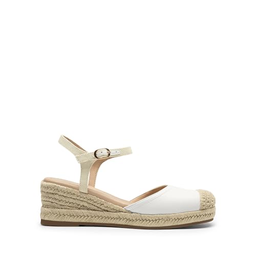 DREAM PAIRS Women's Wedge Sandals, Closed Toe Espadrilles Platform Wedge Heels with Adjustable Ankle Straps and Comfortable Cushion Insoles2