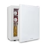 Klarstein Happy Hour Mini Frigo, Frigo Portatile da Camera, Frigorifero Piccolo Silenzioso da Ufficio, Mini Frigo Bar con Illuminazione Interna e Ripiani Rimovibili, Frigo Bar da Campeggio 6-18°C, 38L
