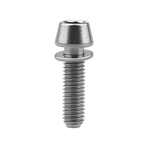 image for Wanyifa Titanium M5x20mm with Washer Allen Hex Tapered Bolts Screw for