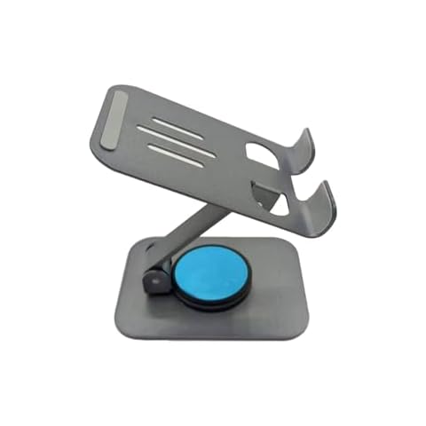 NL HOME Metal Cell Phone Stand, Sturdy Foldable Desktop Phone Holder, Rectagular Base Cover