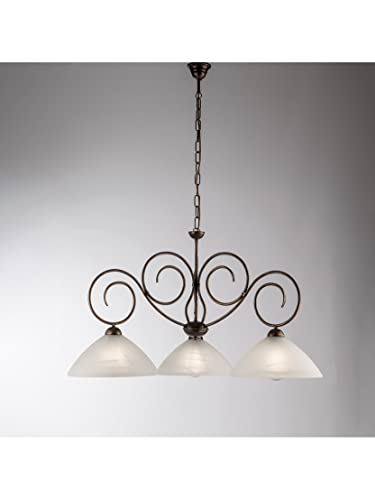 Lustre suspension moderne anti-éblouissement 3 lumières pour éclairer votre table de cuisine
