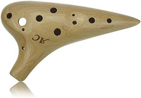 12 Hole Wooden Ocarina Alto C Maple Wood Wd12001